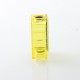 PRC Style Boro Tank for SXK BB / Billet AIO Box Mod Kit - Yellow, Acrylic