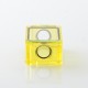 PRC Style Boro Tank for SXK BB / Billet AIO Box Mod Kit - Yellow, Acrylic