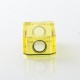 PRC Style Boro Tank for SXK BB / Billet AIO Box Mod Kit - Yellow, Acrylic