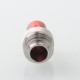 Never Normal Joystick Style for BB / Billet / Boro AIO Box Mod - Silver + Red, 360 Degree Rotatable Mouthpiece, SS + Resin