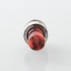 Never Normal Joystick Style for BB / Billet / Boro AIO Box Mod - Silver + Red, 360 Degree Rotatable Mouthpiece, SS + Resin