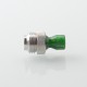 Never Normal Joystick Style for BB / Billet / Boro AIO Box Mod - Silver + Green, 360 Degree Rotatable Mouthpiece, SS + Resin