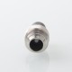 Never Normal Joystick Style for BB / Billet / Boro AIO Box Mod - Silver + Black, 360 Degree Rotatable Mouthpiece, SS + POM