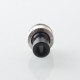 Never Normal Joystick Style for BB / Billet / Boro AIO Box Mod - Silver + Black, 360 Degree Rotatable Mouthpiece, SS + POM