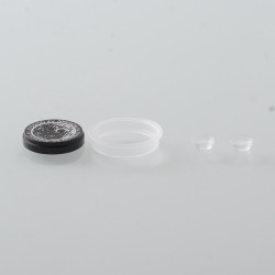 Button Set for dotMod dotAIO V2 - Black, Aluminum, 1 x Fire Button, 2 x VV Button, 1 x Fire Button Ring, 5 x Screws