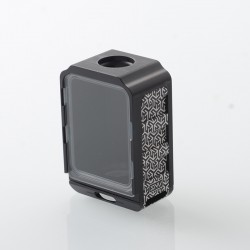 S-ProRo Style Boro Tank for SXK BB / Billet AIO Box Mod Kit - Nested + Black, Aluminum + POM