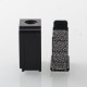 S-ProRo Style Boro Tank for SXK BB / Billet AIO Box Mod Kit - Nested + Black, Aluminum + POM