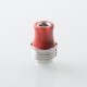 Rekavape Hybrid BBAIO Drip Tip for BB / Billet / Boro AIO Box Mod - Red, Stainless Steel + Resin