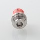 Rekavape Hybrid BBAIO Drip Tip for BB / Billet / Boro AIO Box Mod - Red, Stainless Steel + Resin
