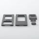 Authentic MK MODS Front + Back Door Panel Plates for Aspire Raga Aio Pod - Black (2 PCS)
