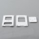 Authentic MK MODS Front + Back Door Panel Plates for Aspire Raga Aio Pod - White (2 PCS)