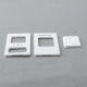 Authentic MK MODS Front + Back Door Panel Plates for Aspire Raga Aio Pod - White (2 PCS)