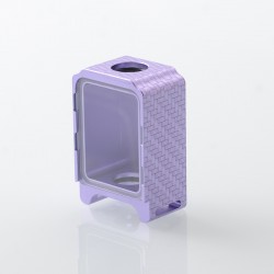 YFTK Boro Tank for SXK BB / Billet AIO Box Mod Kit - Purple, Aluminum Carbon Fiber Pattern Laser