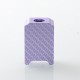 YFTK Boro Tank for SXK BB / Billet AIO Box Mod Kit - Purple, Aluminum Carbon Fiber Pattern Laser