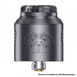 [Ships from Bonded Warehouse] Authentic Hellvape Drop Dead 2 RDA Atomizer w/ BF Pin - Gun Metal, 24mm Diameter