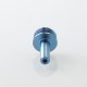 Monarchy Toothpick Style MTL Long Drip Tip for BB / Billet / Boro AIO Box Mod - Blue, Titanium