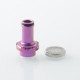 Mission XV KB2 Style RBA Tank Full Kit for DotAIO V1 / V2 - Purple, Titanium, 1.0, 1.2, 2.0, 2.5, 3.0, 3.5, 4.3mm, 3.8ml