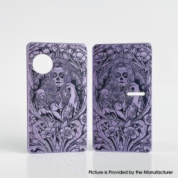 Authentic Rekavape Ghost Bride Front + Back Cover Panel Plate for dotMod dotAIO V2 Pod - Purple, Aluminum Alloy