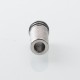 Monarchy Inverted Lazy Style 510 Drip Tip for RDA / RTA / RDTA Atomizer - Silver