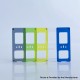 Replacement Front + Back Door Panel Plates for Aspire Raga Aio Pod - Blue (2 PCS)