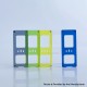 Replacement Front + Back Door Panel Plates for Aspire Raga Aio Pod - Blue (2 PCS)