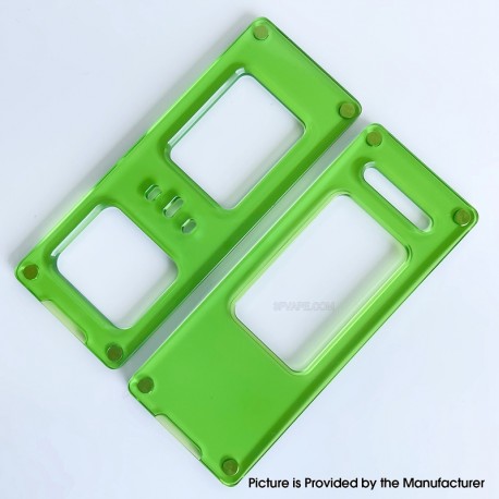 Replacement Front + Back Door Panel Plates for Aspire Raga Aio Pod - Green (2 PCS)
