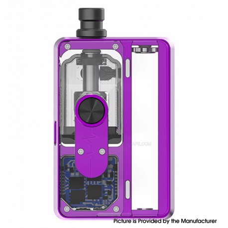 Authentic VandyVape Pulse AIO V2 80W Boro Box Mod Kit - Violet, VW 5~80W, 1 x 18650, 6ml