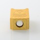 Monarchy Inverted Skull Style Boro Tank for SXK BB / Billet AIO Box Mod Kit - Gold, Aluminum Alloy