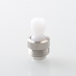 Never Normal Joystick Style for BB / Billet / Boro AIO Box Mod - White + Black, 360 Degree Rotatable Mouthpiece, SS + POM