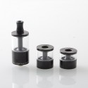 Dvarw MTL CL Style RTA Atomizer w/ 11 x Air Inserts + 2 x Spare Tanks - Black, 2ml / 3.5ml / 5ml, 22mm