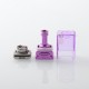 Mission XV DOT Style RBA Tank for DotMod DotAIO AIO V1 / V2 Pod - Purple, Air Pin 1.0 / 1.5 / 2.5 / 3.5