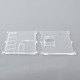 Monarchy Style Front + Back Door Panel Plates for BB / Billet Box Mod - Translucent, Acrylic, Round Hole (2 PCS)
