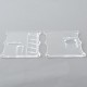 Monarchy Style Front + Back Door Panel Plates for BB / Billet Box Mod - Translucent, Acrylic, Round Hole (2 PCS)