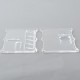 Monarchy Style Front + Back Door Panel Plates for BB / Billet Box Mod - Translucent, Acrylic, Round Hole (2 PCS)