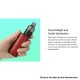 [Ships from Bonded Warehouse] Authentic Eleaf iStick i75 75W Box Mod Kit with EP Pod Tank - Red, VW 1~75W, 3000mAh, 5ml