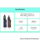 [Ships from Bonded Warehouse] Authentic Eleaf iStick i75 75W Box Mod Kit with EP Pod Tank - Blue, VW 1~75W, 3000mAh, 5ml