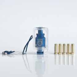 Monarchy DotMobb V2 Style RBA Tank for dotMod dotAIO V1 / V2 Pod - Blue, 1.0 / 1.2 / 1.5 / 1.8 / 2.0 / 3.5mm