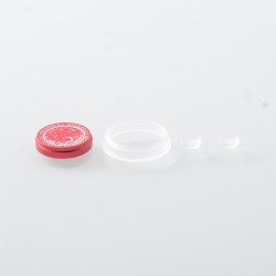 Button Set for dotMod dotAIO V2 - Red, Aluminum, 1 x Fire Button, 2 x VV Button, 1 x Fire Button Ring, 5 x Screws