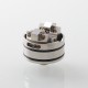 Authentic ThunderHead Creations Tauren Solo V1.5 RDA Atomizer - Silver Black, 24mm Diameter