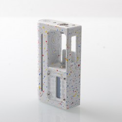 Astro Style DNA 60W Boro Mod - White Speckle, Aluminum Alloy, VW 1~60W, 1 x 18650, Evolv DNA60 Chipset, 1:1 Monarchy Pattern