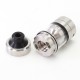 SXK Tripod 2 Style RTA Rebuildable Tank Atomizer - Silver, 2.0ml, 22mm, Air Pins: 0.8, 1.0, 1.2, 1.5, 1.8, 2, 2.5, 3, 3.5, 4mm