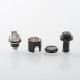 Mission XV KB2 Style RBA Bridge for BB / Billet / Boro Tank / Mod - Black, Air Pins 1.0 / 1.2 / 2.0 / 2.5 / 3.0 / 3.5 / 4.3mm