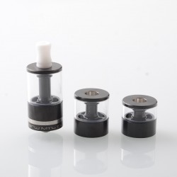 Dvarw MTL CL Style RTA Atomizer w/ 11 x Air Inserts + 2 x Spare Tanks - Black, 2ml / 3.5ml / 5ml, 22mm