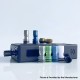 Monarchy IMS Style 510 Drip Tip for RDA / RTA / RDTA Atomizer - Blue, PC