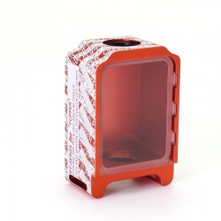 SXK Boro Tank for SXK BB / Billet AIO Box Mod Kit - Orange, Aluminum, Monarchy Pattern