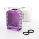 SXK Boro Tank for SXK BB / Billet AIO Box Mod Kit - Purple, Aluminum, Monarchy Pattern