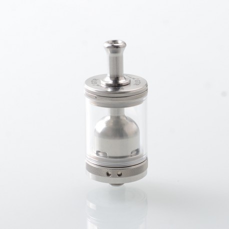 TF Taifun GTR Style MTL RTA Rebuildable Tank Atomizer - Silver, 316 Stainless Steel + PCTG, 4.0ml, 23mm Diameter