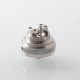 TF Taifun GTR Style MTL RTA Rebuildable Tank Atomizer - Silver, 316 Stainless Steel, 4.0ml, 23mm Diameter