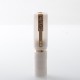 AMIGO Style Boro Mechanical Mod - White, Brass, 1 x 18350 / 18650, Compatible with BB / Billet / Boro RBA / Tank