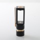 AMIGO Style Boro Mechanical Mod - Black, Brass, 1 x 18350 / 18650, Compatible with BB / Billet / Boro RBA / Tank